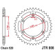 Jt задня зірочка 808 47 suzuki drz 400 '00-'24, rm 125/250, rmz 250/450 ultralight self-cleaning (80847jtsc) (ланцюг 520) -заміна jtr808.47zbk