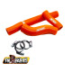 Fm-parts силіконові шланги/шланги для радіатора ktm exc 250/300 tpi '20-'23, husqvarna te/tei 250/300 tpi '20-'23, газ-газ ec 250/300 tpi '20-'23 колір оранжевий