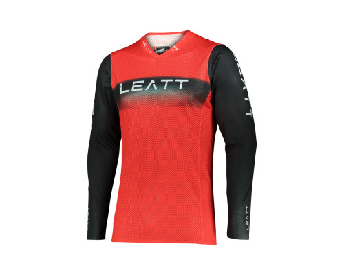 Leatt moto 5.5 ultraweld jersey red колір червоний/чорний розмір m
