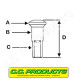 Cc ніпель 8g/300 (різьба 3,96 мм, головка 7 мм) (cc products)