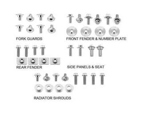 Набір пластикових гвинтів accel HONDA crf 250r '10-13, crf 450r '09-12 (bkf-102)