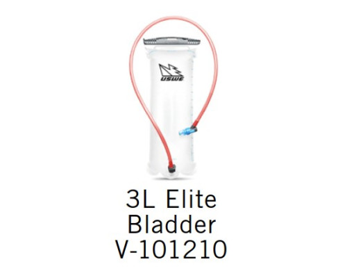 Uswe Elite резервуар для гідратації з трубкою і клапаном 3 л прозорий