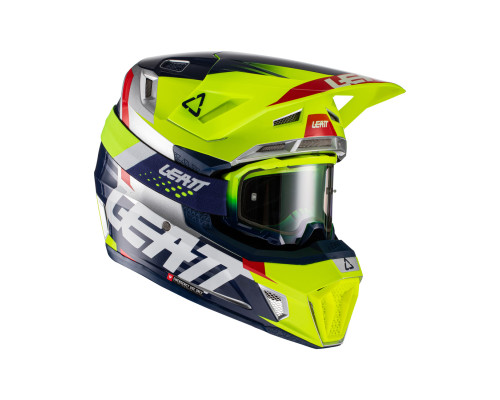 Leatt 7.5 V22 Шолом Мото Основні Характеристики Розмір XL Жовтий/Синій/Білий