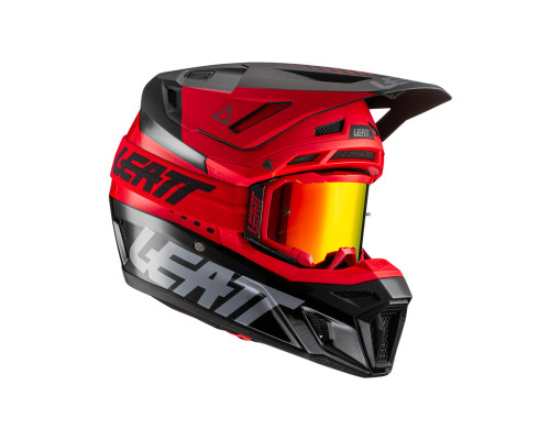 Leatt 8.5 V22 Шолом Мото з Окулярами VelociЗАДНІ5.5 XXL Червоний/Чорний