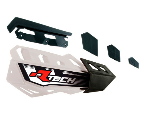 Racetech (rtech) запасні пластикові накладки на поручні (хендбар) flx / alu / atv колір білий