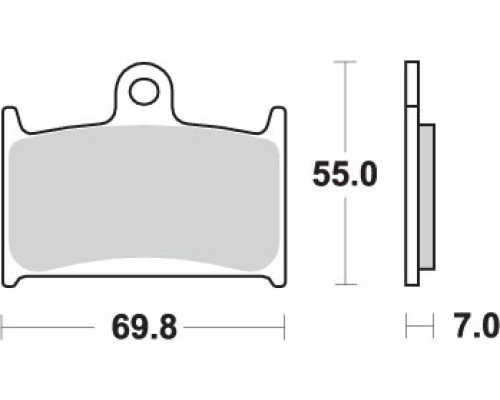 Колодки гальмівні sbs kh145 / kh236 street performance (excel) агломерація suzuki rf 900 '94-'97, gsf 1200 bandit '97-'00 колір золото