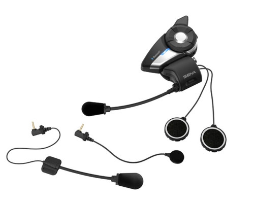 Sena 20S EVO Інтерком мотоциклетний Bluetooth 4.1 до 2000м з динаміками HD і універсальним набором мікрофонів без радіо 2 комплекти чорний