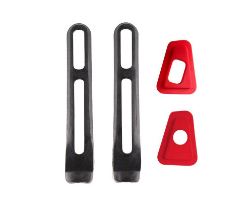 Leatt FlexLock GPX 5.5, запчастини, задній слайдер + прокладки, розмір 44.5/45.5, чорний