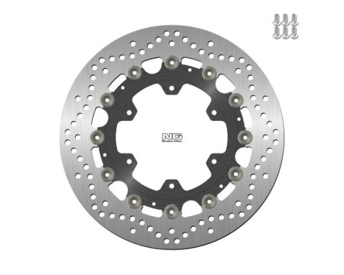 Ng передній гальмівний диск bmw k1100lt/rs '89-00, r1100gs/r '93-94, r1100r/rt/rs '92-01 (305x118x5mm) (6x9.0mm) плаваючий (алюмін. центр)