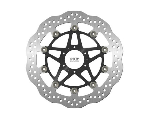 Ng передній гальмівний диск honda cbr 1100 xx '99-'04, x-11 '00-'03, cb 1300 '01-'02 (310x62x5mm) (6x6.5mm) aluminum center wave floating (алюмін. центр)