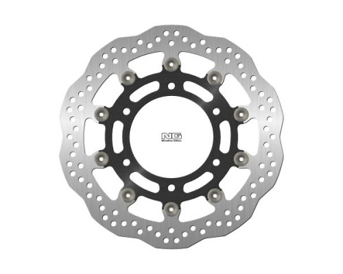 Передній гальмівний диск triumph trophy 900/1200 '91-04 (31x115x5mm) (6x10.5mm) хвиля плаваюча (алюмін. центр)