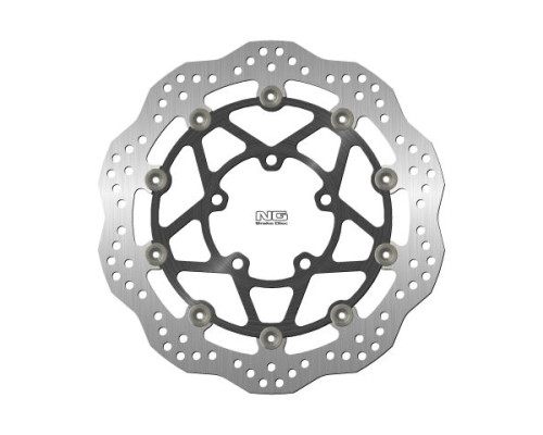 Диск передній гальмівний triumph bonneville 850/t100 '09-21, street triple '13-18 (310х82.5х5мм) (5х10.5мм) хвиля плаваюча (алюмін. центр)