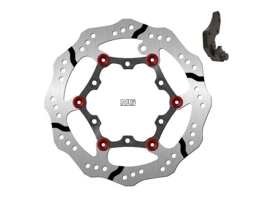 Ng передній гальмівний диск gas gas ec 125/200/250/300 '99-15 (270x108x3mm) (6x6.5mm) хвиля плаваючий з адаптером