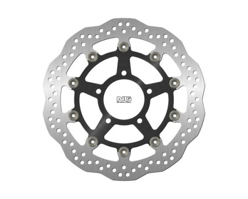 Ng передній гальмівний диск triumph daytona/speed four/tt '00-06 (310x78x5mm) (5x10.5mm) хвиля плаваюча (алюмінієвий центр)