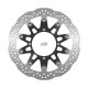 Передній гальмівний диск kawasaki supermotard 125/250 '06, supermotard 450 '06-10 (320х109х5мм) (4х9.5мм) хвиля плаваюча (алюмін. центр)