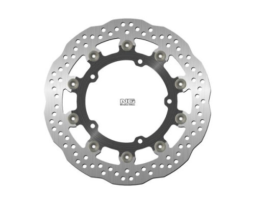 Ng передній гальмівний диск yamaha fzs 600 '04-10, mt-03 '05-14, xjr1300 '95-13, r6 '03-09 (298x132x5mm) (5x8.5mm) хвиля плаваюча (алюмін. центр)
