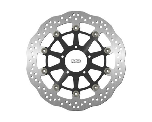 Передній гальмівний диск ducati dark '15-16, diavel '11-18, hypermotard '13-18 (320х72х5мм) (5х8.5мм) хвиля плаваюча (алюмін. центр)