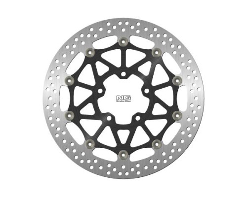 Ng передній гальмівний диск kawasaki zx-100r/rr '17-21 (330x80.5x5mm) (5x10.5mm) плаваючий (алюмін. центр)