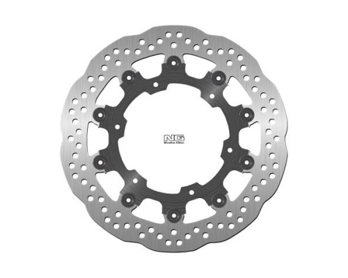 Диск передній гальмівний yamaha xv1600 wild star '99-04, xvz1300 '99-01 (298x132x5mm) (6x10.5mm) хвиля плаваюча
