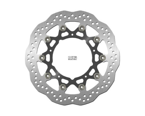 Ng передній гальмівний диск yamaha fz/fzs800 '10-16, xt1200z '10-17, r1 '07-11, r6 '05-16 (310x132x5mm) (5x8.5mm) хвиля плаваюча (алюмін. центр)