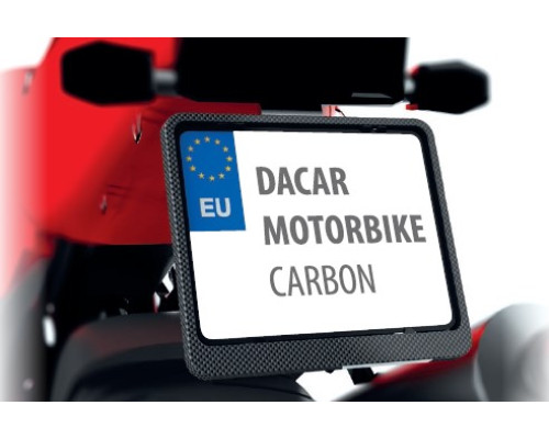 Biketec номерний знак на раму мотоцикла/мотоцикла колір карбон (48747)