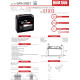 Bs battery 51913/51814 max (fa) (g12-19,sla12-19,sla12-22) 12v 21ah 183x79x171 не обслуговується - залит (підвищений крутний струм) (275a) (bmw) (4)