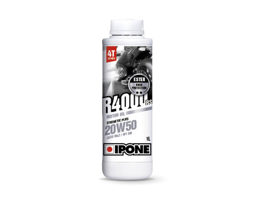 Ipone r4000 rs 20w50 напівсинтетична моторна мастила 1л (ester, ma2) (akc) (15)