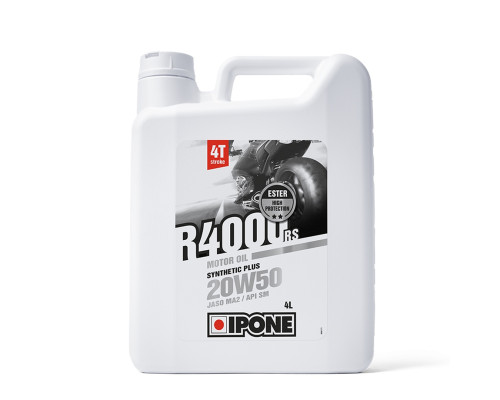 Ipone r4000 rs 20w50 напівсинтетична моторна мастила 4l (ester, ma2) (akc) (6)