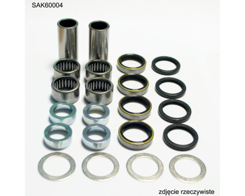 Ремонтний комплект підшипника worx swingarm ktm sx/sxf '04-'15 ,exc/excf '04-'16 , husqvarna te/fe '11-'16, husaberg te/fe '11-'14, (28-1168) (втулки 17x22x48mm-2pcs, підшипники 22x28x1 6mm-4pcs)