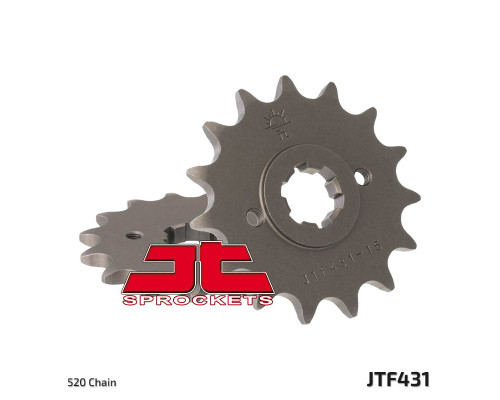 Jt зірочка передня 431 14 suzuki pe 250 '78-'82, rm 250 '79-'81, rm 400 '78-'80 (43114jt4) (ланцюг 520)