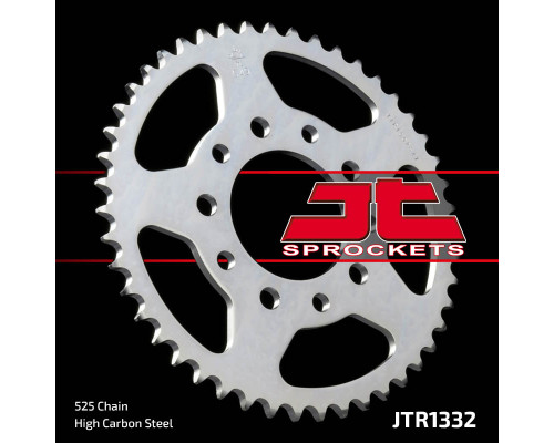 Jt задня зірочка 4350 43 honda vt 600 shadow '88-'07, (-1) cb 500, cb 750 '93-'03, (+3) triumph america/speedmaster 800/865 ''03-'15 (-1) (435043jt) (ланцюг 525)