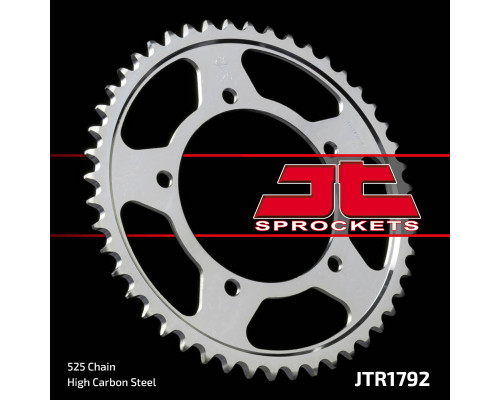 Jt задня зірочка 4398 42 suzuki gsr 750 '11-'19, gsxr 750 '00-'03, dl 1000 '15-'16, gsx 750s '15-'16 (439842jt) (ланцюг 525)