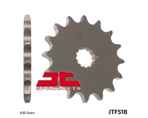 Jt зірочка передня 518 13 kawasaki z 650 /750 '79-'83 (51813jt) (ланцюг 630)