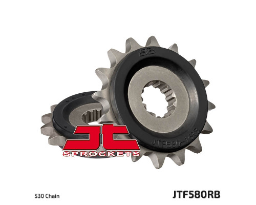 Jt передня зірочка 580 16 з гумою yamaha fz 6/r6/fz750 (58016jtrb) (ланцюг 530)