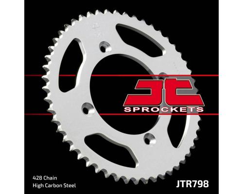 Jt задня зірочка 798 47 suzuki rm 85 02-18, yamaha yz 80/85 (79847jt) (ланцюг 428)