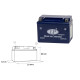 Landport gel акумулятор gb4l-b (mg lb4-3) 12v 4ah 120x71x91 не обслуговується - заливаний (10)