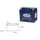 Landport gtx12-4 (mg ltx12-4) гелевий акумулятор 12v 10ah 151x87x131 не потребує обслуговування - заливаний - заміняє gtx12bs l (4)