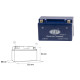 Landport gtx7a-4 (mg ltx7a-4) гелевий акумулятор 12v 7ah 151x88x94 не потребує обслуговування - заливаний - заміняє gtx7abs l (4)
