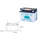 Батарея landport yb4l-a (md lb4l-a) 12v 4ah 120x70x92 можна обслуговуватися - електроліт окремо (8) ue2019/1148