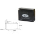 Акумулятор landport yt4b-5 (ms lt4b-5) 12v 2.5ah 114x39x86 не обслуговується - залитий (15)
