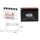 Батарея landport yt4b-bs (ma lt4b-bs) 12v 2.3ah 114x39x86 не обслуговується - електроліт окремо (16) ue2019/1148