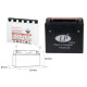 Landport батарея ytx20hl-bs (ma ltx20hl-bs) 12v 18ah 175x87x155 не обслуговується - електроліт окремо (2) ue2019/1148