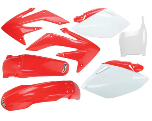 Комплект пластикових обвісів HONDA crf 450 r '05-'06 колір oem (червоний/білий) (ho108e999) (HONDA crf 450 r '05-'06) (ho108e999)