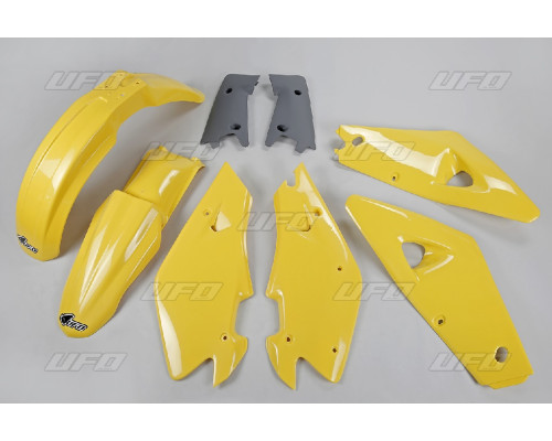 Пластиковий комплект UFO husqvarna 2t '00-'04, 4t '02-'04 колір oem (жовтий/графіт) (hu600e999) (hu600e999)