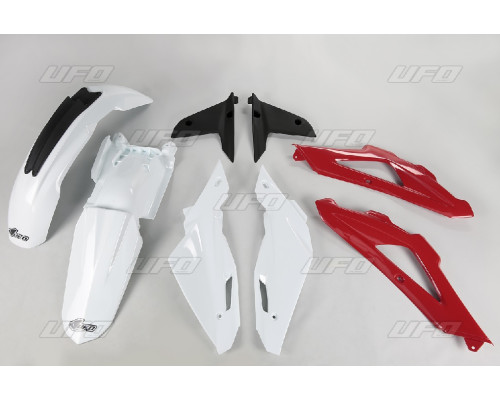 Пластиковий набір UFO husqvarna tc 450 4t '08-'10 колір oem (білий/червоний/чорний) (hu609e999) (hu609e999)