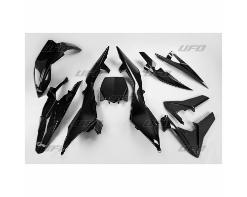 Пластиковий набір UFO husqvarna tc 499 4t '11-'13 колір чорний (hu612e001)