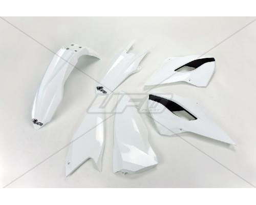 Пластиковий набір UFO husqvarna te/fe 125/250/300/350/450 '14 колір oem (білий) (hu614e999) (hu614e999)