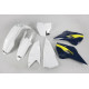 Пластиковий набір UFO husqvarna tc 250 '16, колір oem (білий/синій) (hu617e999) (hu617e999)