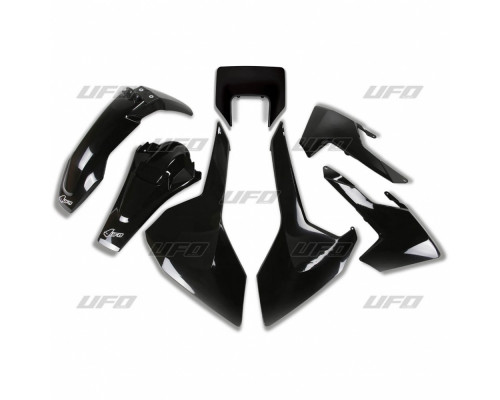 Пластиковий набір UFO husqvarna tx/te/fe '17-'19 з кришкою лампи чорний (hu621e001) (hu621e001)