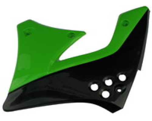 Радіаторні ковпачки UFO kawasaki kxf 250 '08 колір чорний/зелений